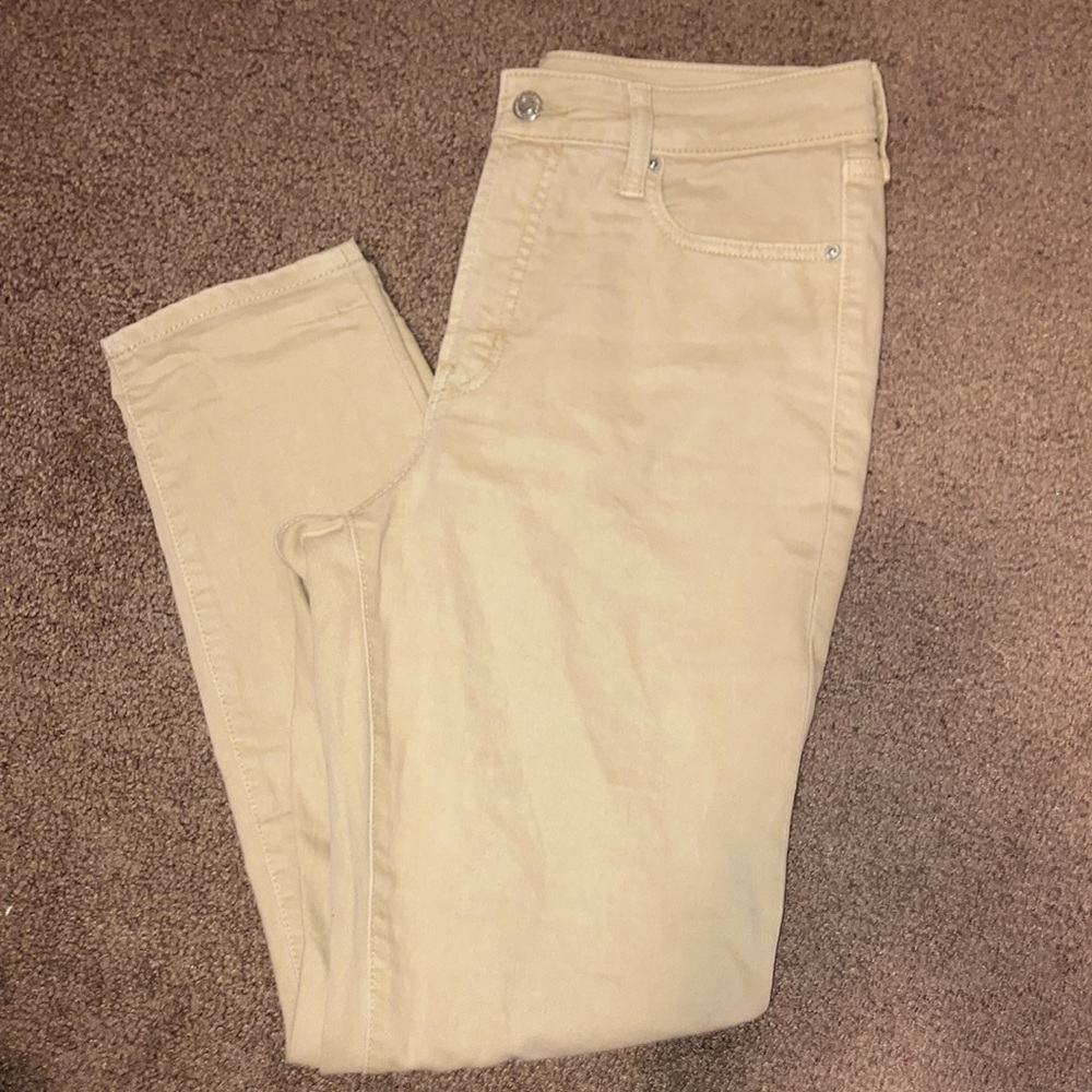 Old Navy Yellow OG Straight Jeans Size 6